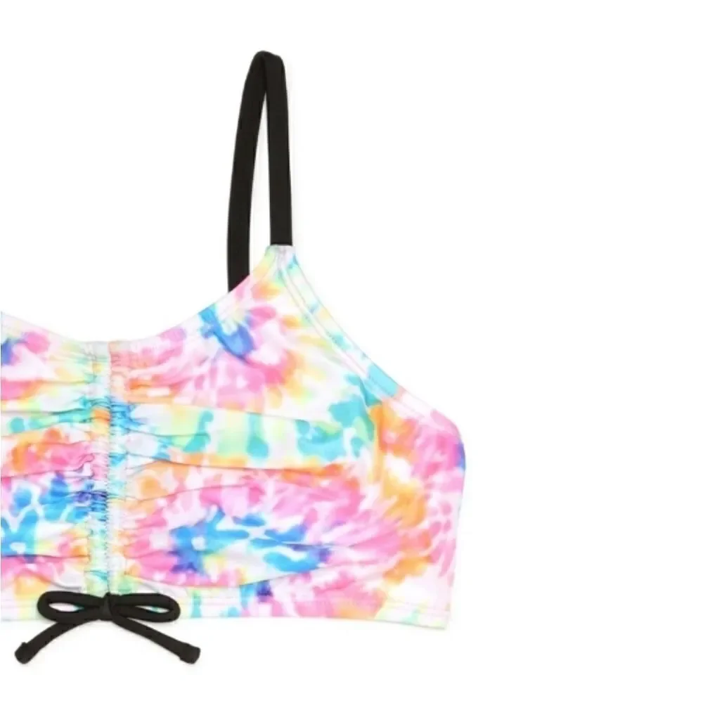 Girls Tie Dye Printed & Unicorn Bikini Swimsuit Bathing Suit 2-Pack Size L 10/12